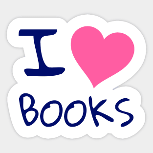 I love books Sticker